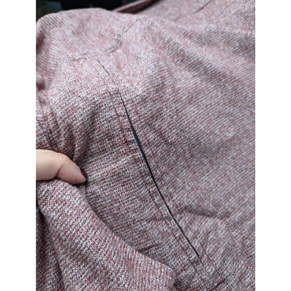 Duluth Trading Company Relaxed Fit Heather Red Flannel Button up Shirt Men's Siz - Picture 6 of 9